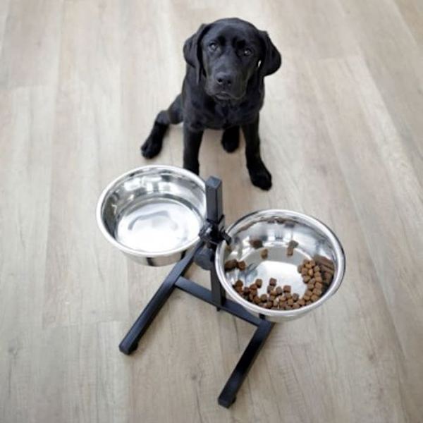 KERBL Matbar med hundskål - 2x2800ml