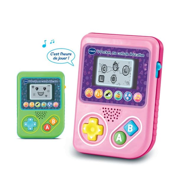 VTECH - V-POCKET, MIN ROSA UTBILDNINGSKONSOLL - Rosa
