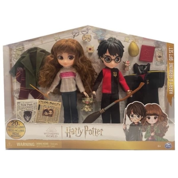 Wizarding World - Deluxe Doll Box 20cm HARRY & HERMIONE