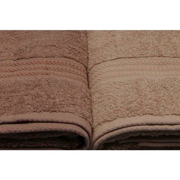 Set med 4 badlakan - 70 x 140 cm - Krämfärgad