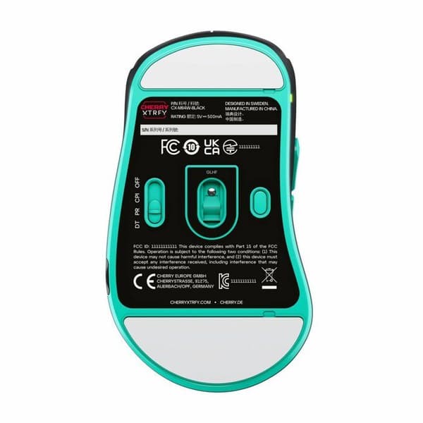 Trådlös spelmus - XTRFY - Cherry M64 - 26000 dpi - 5 programmerbara knappar - Ergonomisk