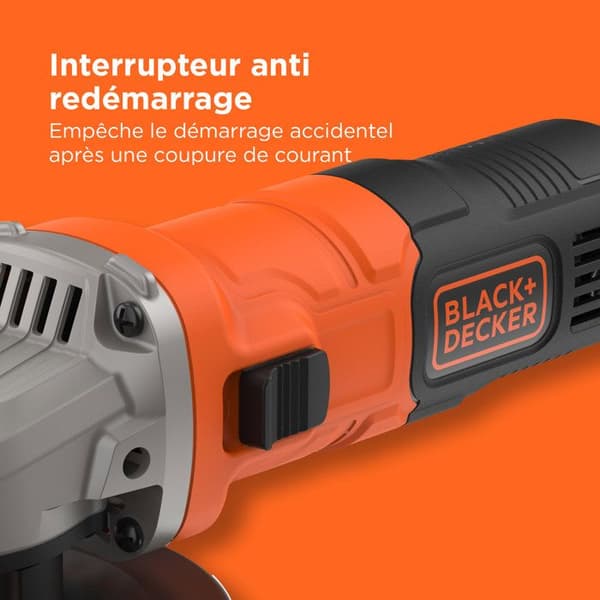 BLACK & DECKER 710 watt vinkelslipare - 115mm