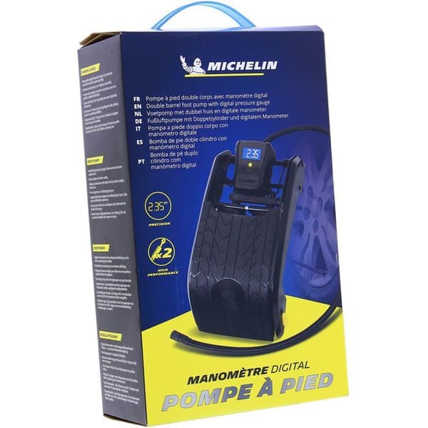 MICHELIN Fotpump Manometer med dubbel kolv