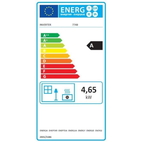 INVERTER 7748 Elektronisk fotogenugn 4650 W tank 7,2 L veckoprogrammering