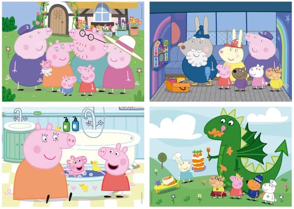 Multi 4 Junior Pussel - EDUCA - Peppa Pig - 20+40+60+80 bitar
