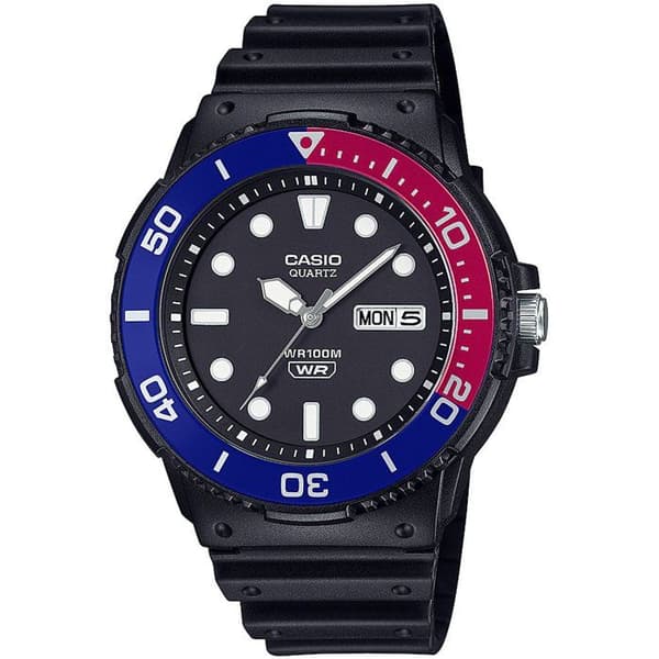 Klocka - CASIO - MRW-230H - Herr - Svart/Blå - Kvarts - Analog