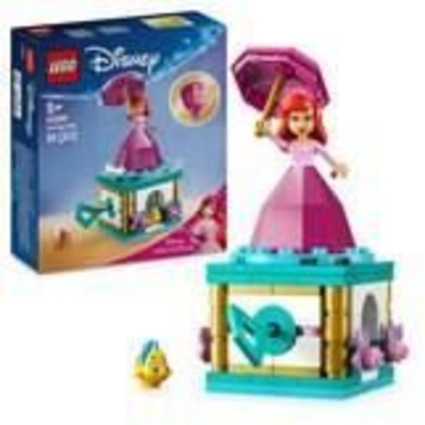 LEGO | Disney Princess 43259 Spinning Ariel - Byggspel för tjejer från 5 år och uppåt