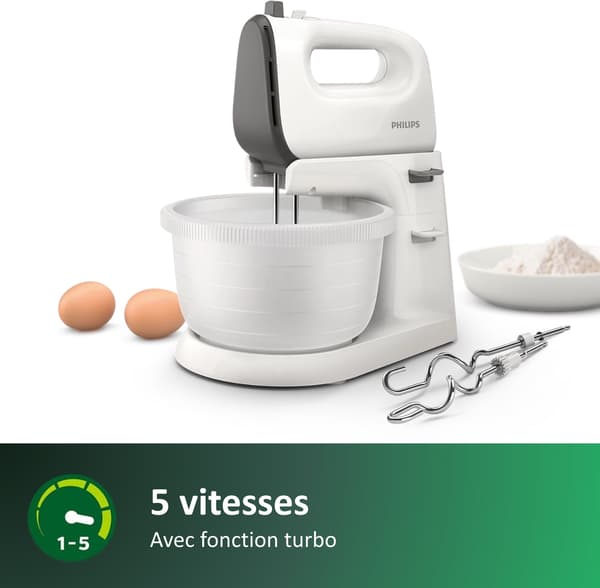 Blandare - PHILIPS - HR3745/00 - 450 W - 3 L - Vit