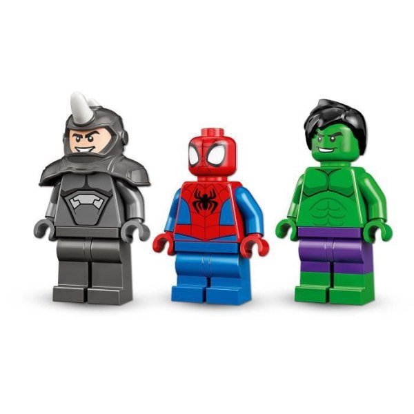 LEGO 10782 Marvel Spidey and His Amazing Friends Truck Battle, Hulk vs. Rhino, Toy Children +4 Years