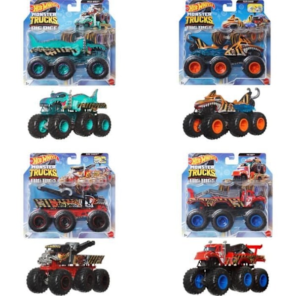 Hot Wheels Monster Trucks - Stort sortiment av maskiner? 1/64 skala - Hot Wheels - HWN86