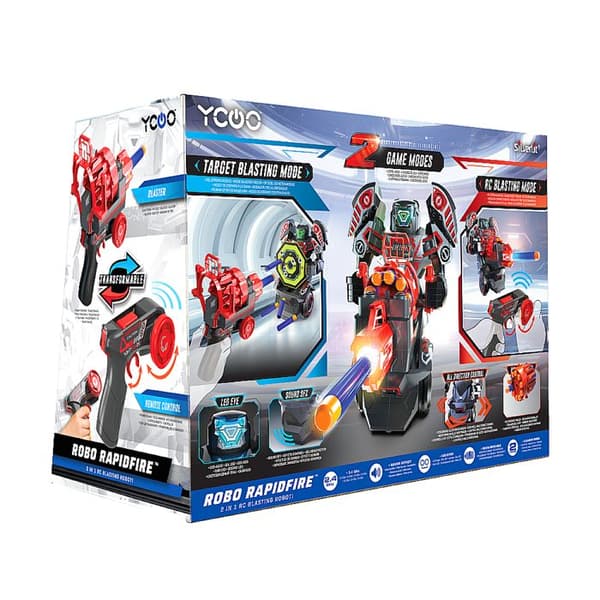 Radiostyrd robot - YCOO - RAPIDFIRE - 19 cm - 15 programmerbara åtgärder - Från 5 år