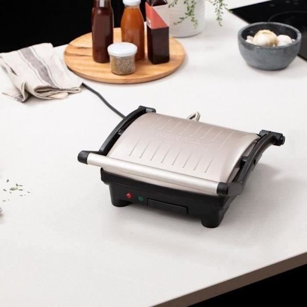 Flexe Grill 180 ° George Foreman 26250-56 - 2 I 1 Grill and Plancha - 1800W - Premium Design Rostfritt stål - Praktisk lagring