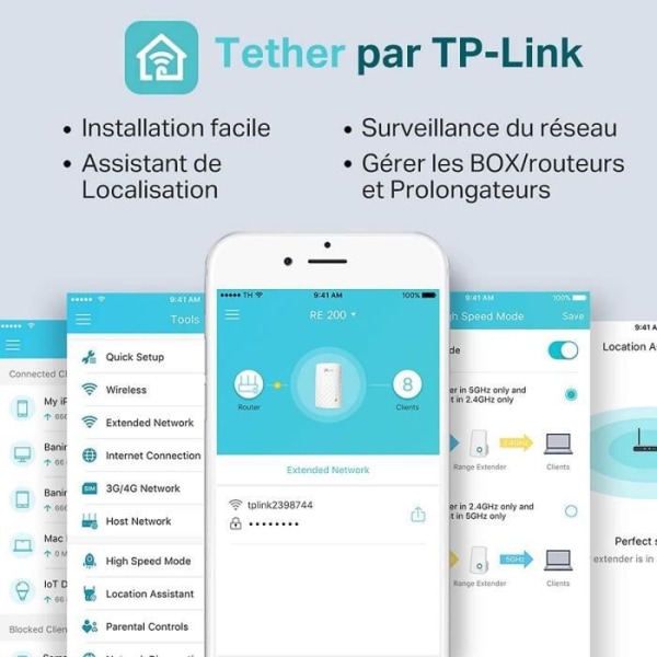 TP-LINK AC 750 Mbps RE200 Dual Band Wi-Fi Repeater