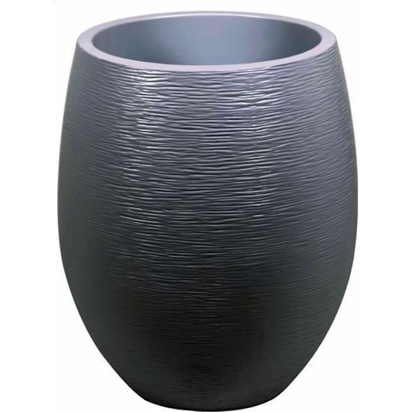 EDA Round Pot Graphit Ø50cm - Kapacitet 53L - Antrakitgrå