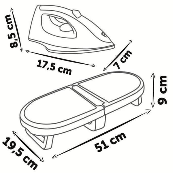 SMOBY - Tefal - Hopfällbar strykbräda - från 3 år