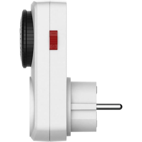 Kompakt mekanisk timer - GAO - 3680W programmerare - 16A - 96 kopplingscykler/dag - Vit
