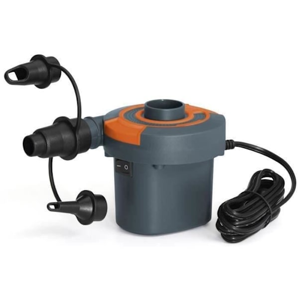 BESTWAY Sidewinder elektrisk luftpump, nätanslutning och cigarrtändare - 490 L / min