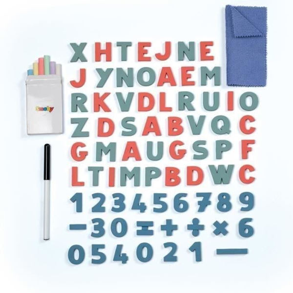 Litet skolpojkebord - Smoby - 80 tillbehör ingår - Grön - 63 x 69 x 58 - från 3 år och uppåt