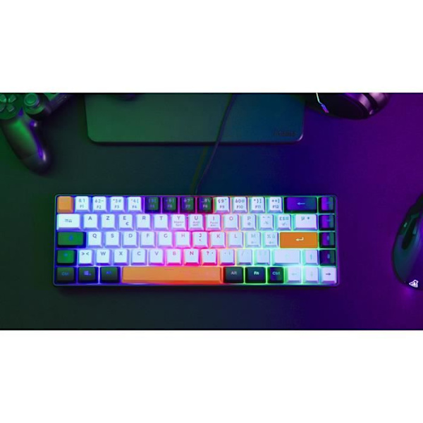 Speltangentbord - THE G-LAB - KEYZ-HYDRO-BKWO/FR - 60 % membran 3 färger svart + vit + orange