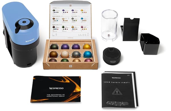 Kapselmaskin för kaffe - DELONGHI - ENV90.A - Nespresso Vertuo Pop - Blå