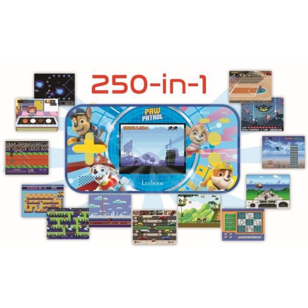 PAT 'PATROUILLE LEXIBOOK Compact Cyber Arcade Barns bärbara spelkonsol - 150 spel