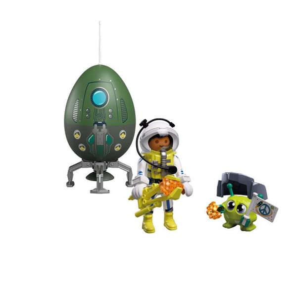 Playmobil 72103 2-i-1 Ägg Rymduppdrag, Rymden, 39 delar, Påskpresent, Ålder 4+