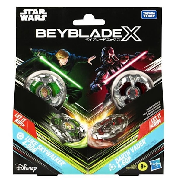 Beyblade X och Star Wars, Collab Luke Skywalker 4-80B vs. Darth Vader 4-60B, multipack