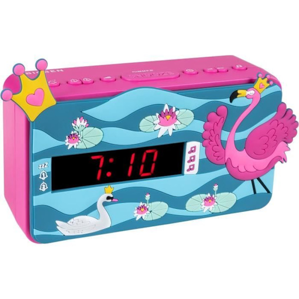 BIGBEN R15PRINCESS3D Bluetooth-högtalare väckarklocka Face 3D Effect Decor Princess