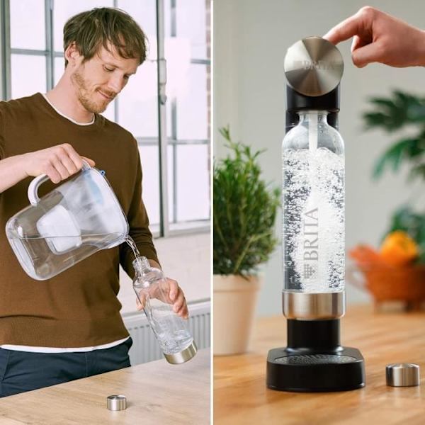 BRITA sodaONE kolvvattenkokare - svart