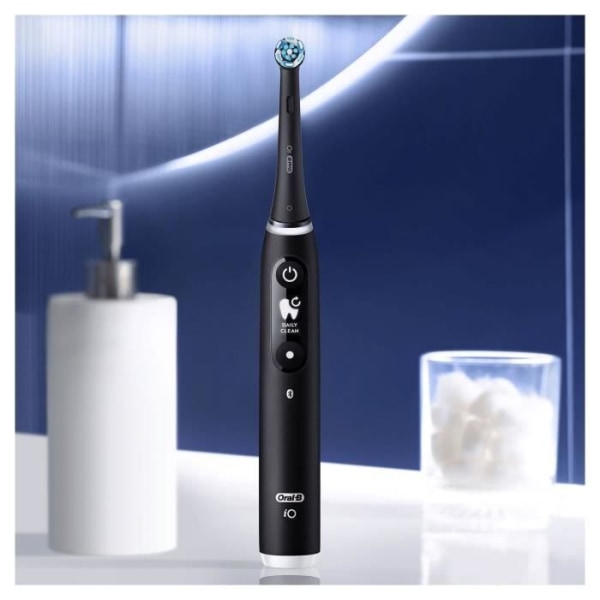 Oral-B iO 6 svart elektrisk tandborste - 3 borsthuvuden - 5 borstlägen - Integrerad timer