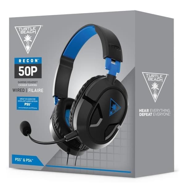 Turtle Beach - Gaming Headset - Recon 50P Black (PS4 / Xbox / Switch / PC / Mobile-kompatibel) - TBS-3303-02