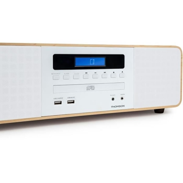 Thomson MIC201IBT Micro HiFi-system - Bluetooth - Radio - CD - MP3 - USB - Vit + Induktion