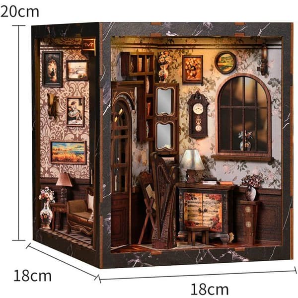 Bokhörna - DIY-kit för att bygga 3D-modell av bokstöd - Nook Cube Nookland