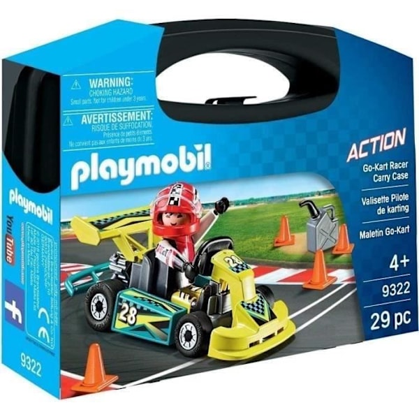 PLAYMOBIL 9322 - Action - Karting Pilot Resväska - Nytt för 2019