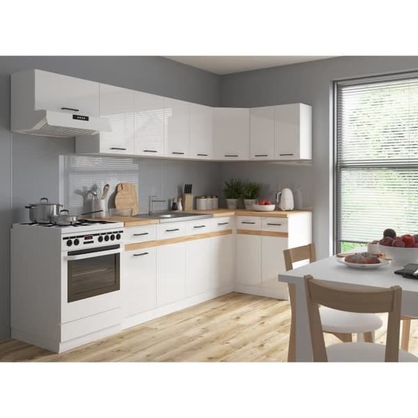 Junona High Furniture 40 cm - 1 dörr - glänsande vit