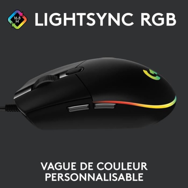Logitech - G203 LightSync RGB Gaming Mouse - Svart