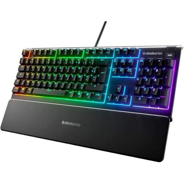 Mekaniskt speltangentbord - STEELSERIES - APEX 3 - Ultra tyst - Svart