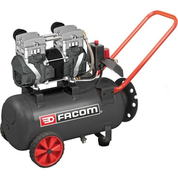 Kompressor - Horisontell - Facom - Ljuddämpad induktionsmotor - 24 L - 2,5 HK - 10 bar - Tyst
