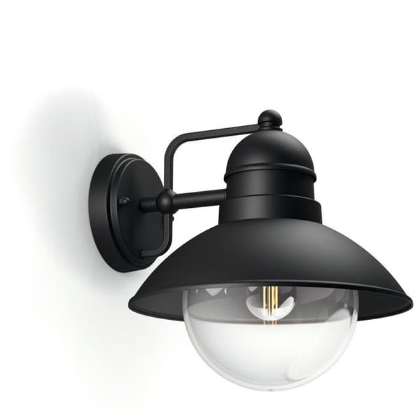 Vägglampa - PHILIPS - Hoverfly - Svart - IP44