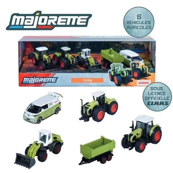 MAJORETTE - Majo Farm Class 5-delars presentförpackning - Från 3 år