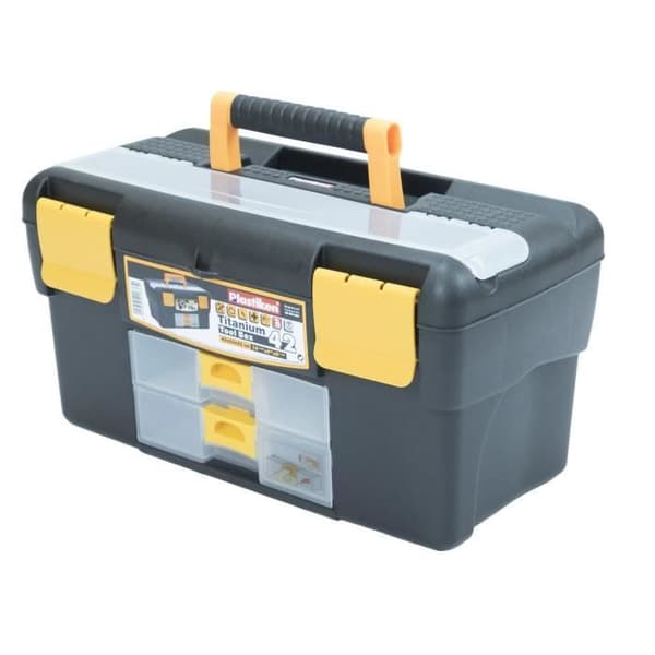 Verktygslåda - Plast - 81042_NOIRE - 42 cm - Titan - Plast