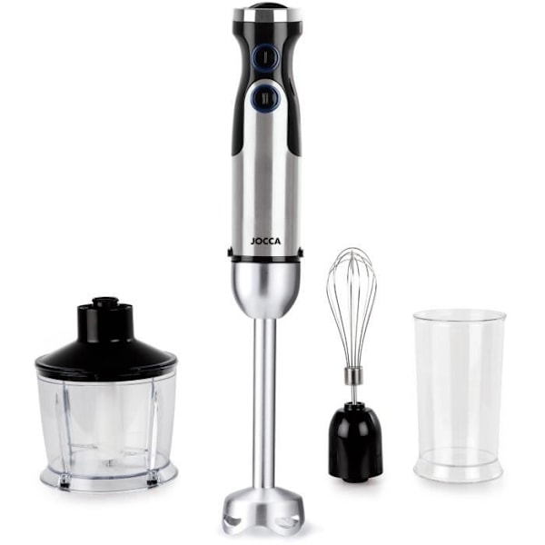 Stavmixer - JOCCA - Med tillbehör - 1200 W - Svart och grå
