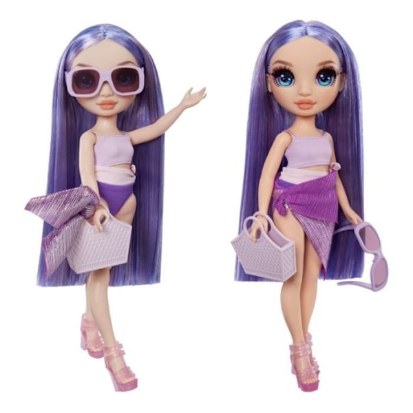 Rainbow High Swim & Style - Leddocka docka 27 cm - Violet (Violet) - Baddräkt + Pareo - från 4 år