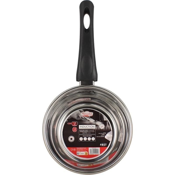 Gryta - MENASTYL - 6020240 - Rostfritt stål - 14 cm - Lämplig för alla värmekällor inklusive induktion