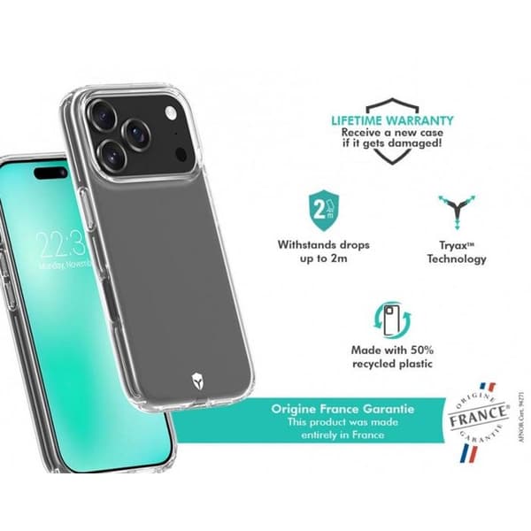 FC Feel-skal - iPhone 17 Pro - Genomskinligt