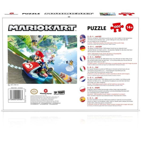 PUZZLE - Mario Kart - Funracer - 1000 stycken