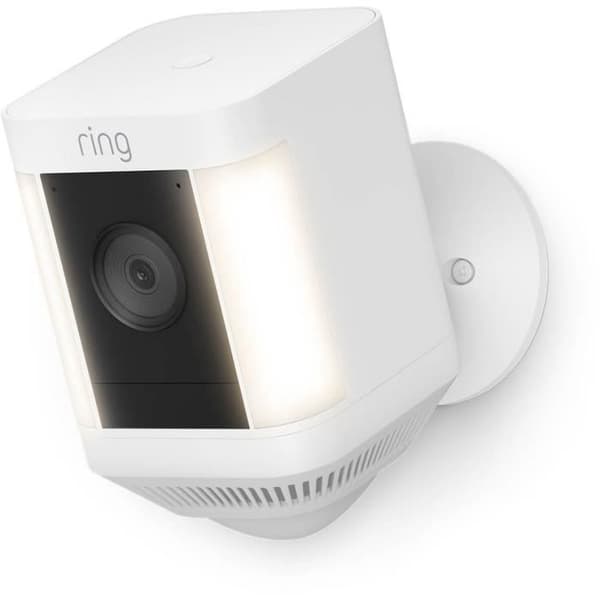 RING Spotlight Plus Batteriövervakningskamera - Vit - EU
