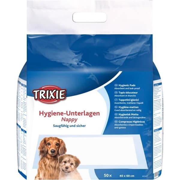 TRIXIE Blöja Utbildningsmatta - 40 × 60 cm - 50 st