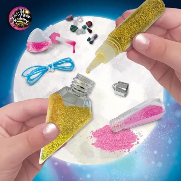 Magiska kristaller - Kreativt kit - THE MOON ACADEMY - Glitter, stenar och baser ingår