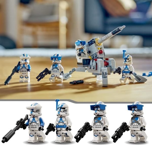 Lego Star Wars 75345 Fighting Pack of the Troopers -klonen från 501st Legion, Toy With Canon